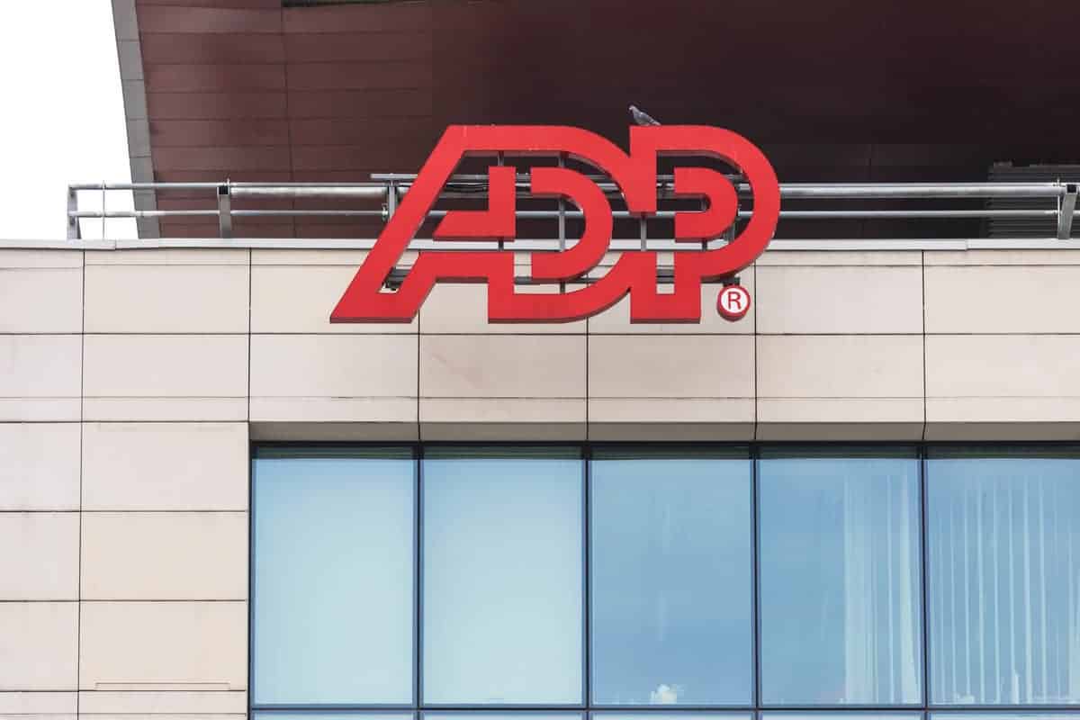 ADP Logo on a Building